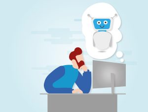 Man, computer, think, and digital