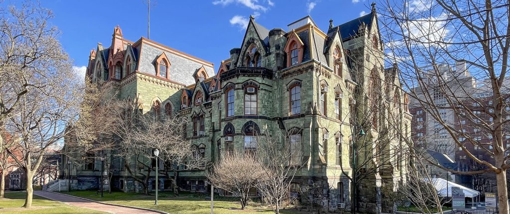 Penn's historic College Hall on the University of Pennsylvania campus in Philadelphia.