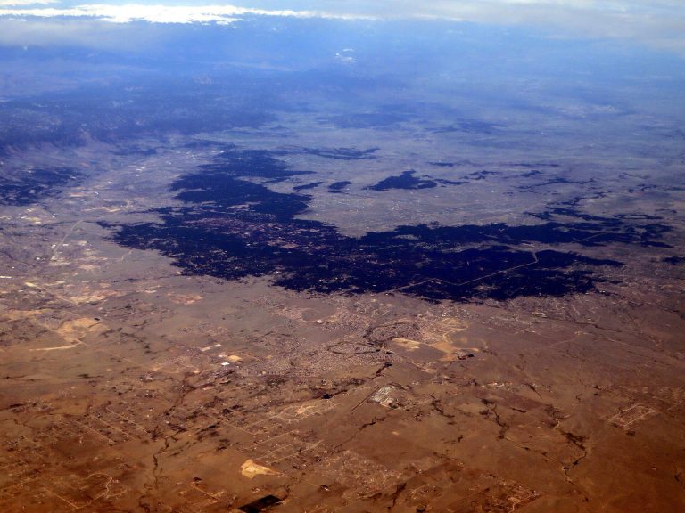 Aerial view of Black Forest, Colorado, used as a regional illustration